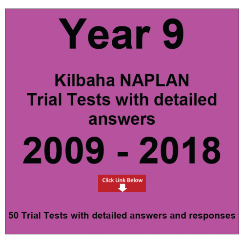 Package Year 9 Trial Tests